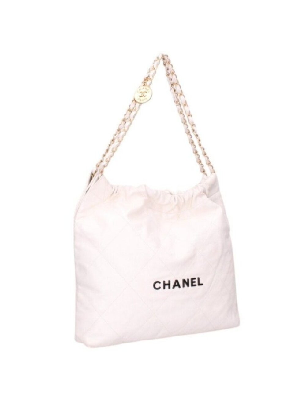 Chanel 22 Shiny Calf Chain Shoulder Bag